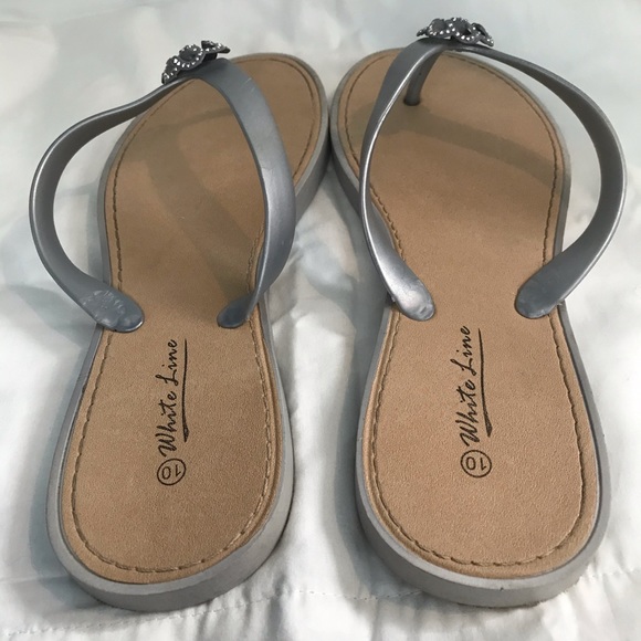 White Line Sandals - Picture 2 of 6